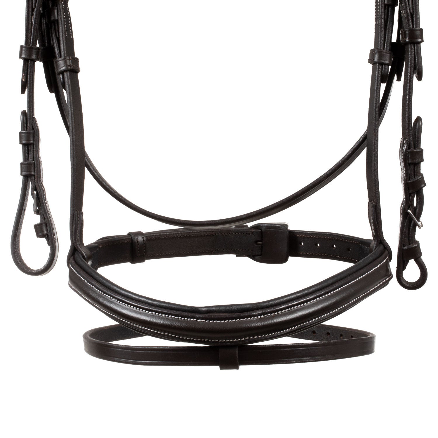 Cabecera anatómica elevada y acolchada Equestro - Marrón oscuro
