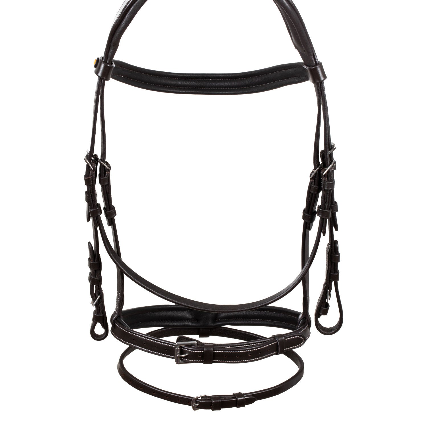 Cabecera anatómica elevada y acolchada Equestro - Marrón oscuro