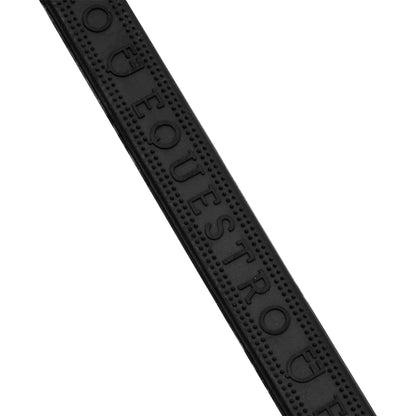 Riendas de goma con grip en relieve y acabados en plata Equestro - Negro