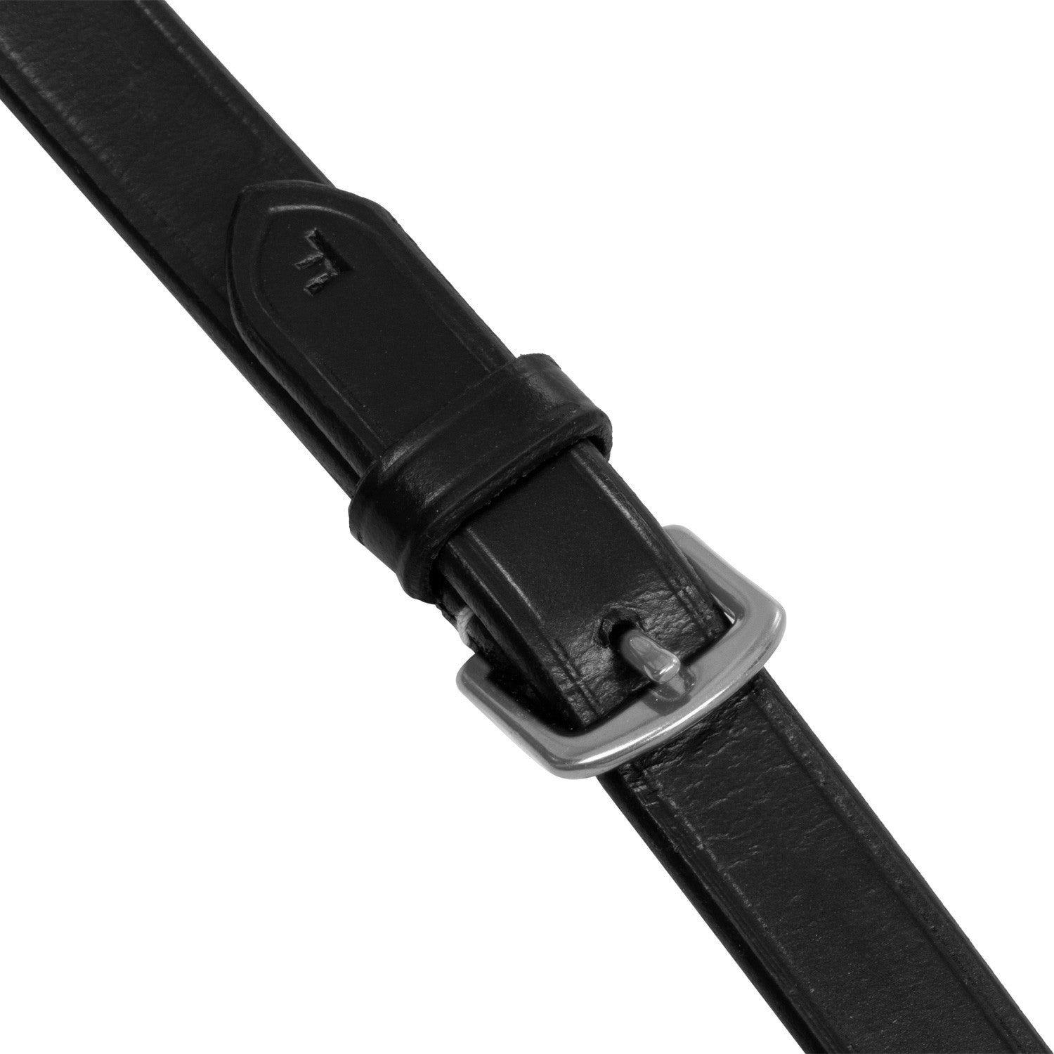 Riendas de goma con grip en relieve y acabados en plata Equestro - Negro