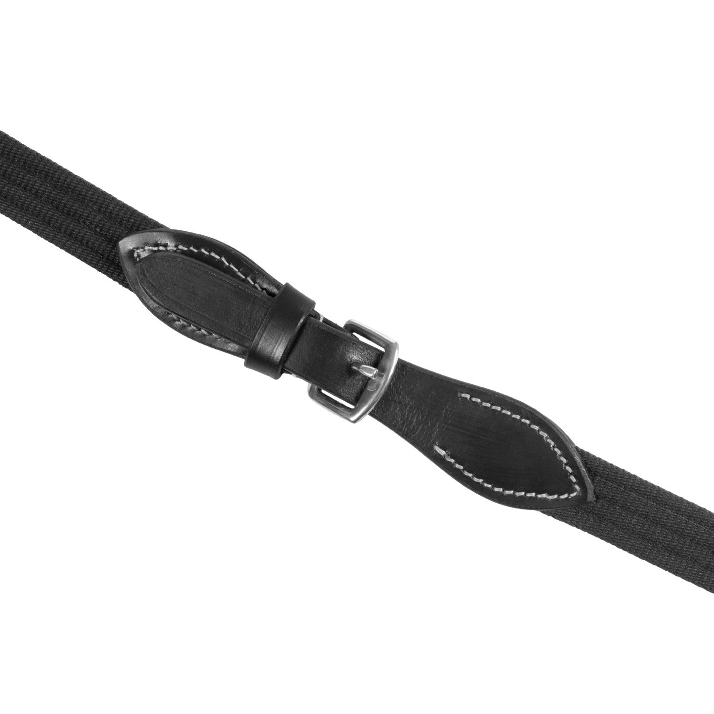 Riendas de cuero sioux con correa Equestro - Negro
