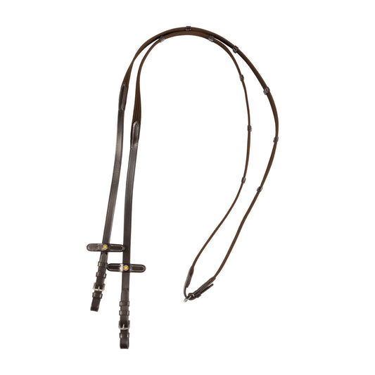 Riendas de cuero sioux con correa Equestro