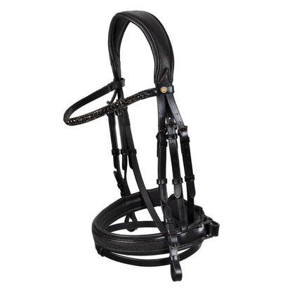 Brida de cuero elegante de doma Equestro