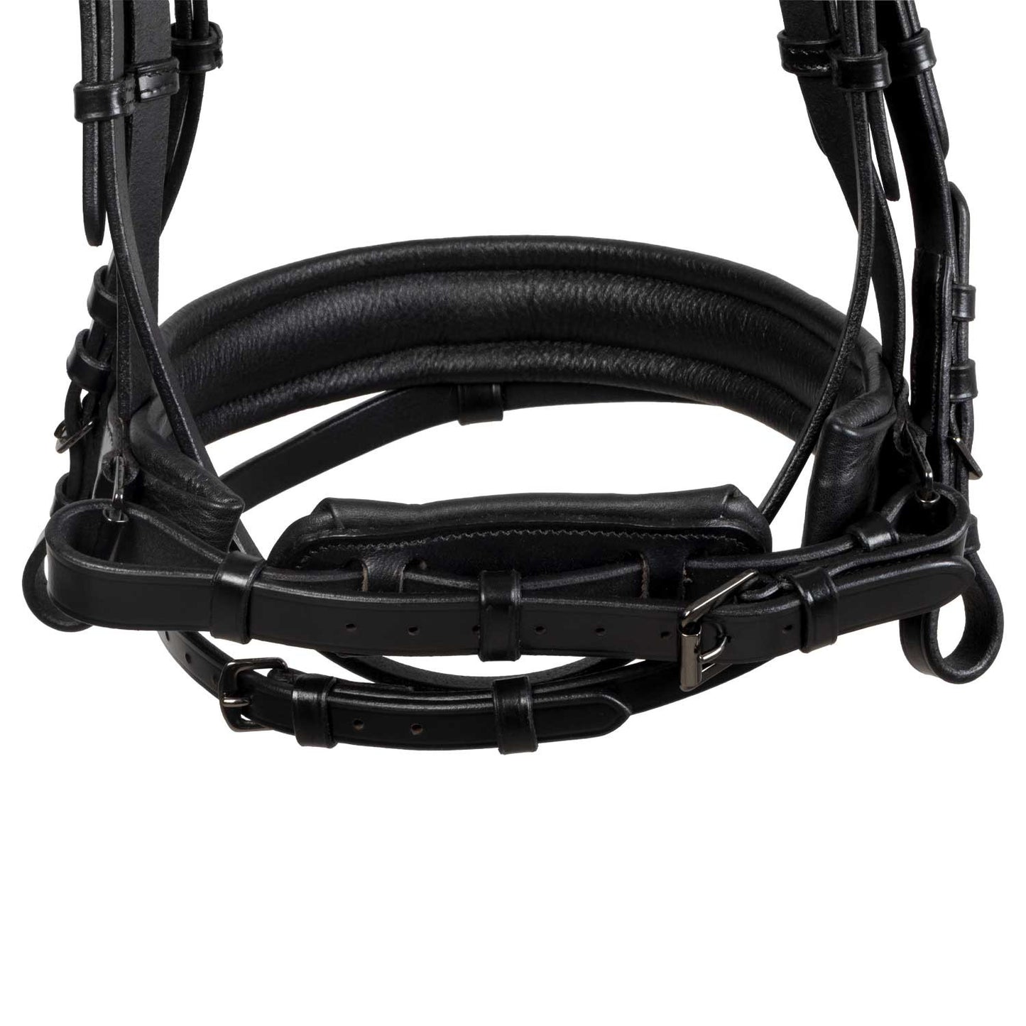 Brida de cuero elegante de doma Equestro - Negro