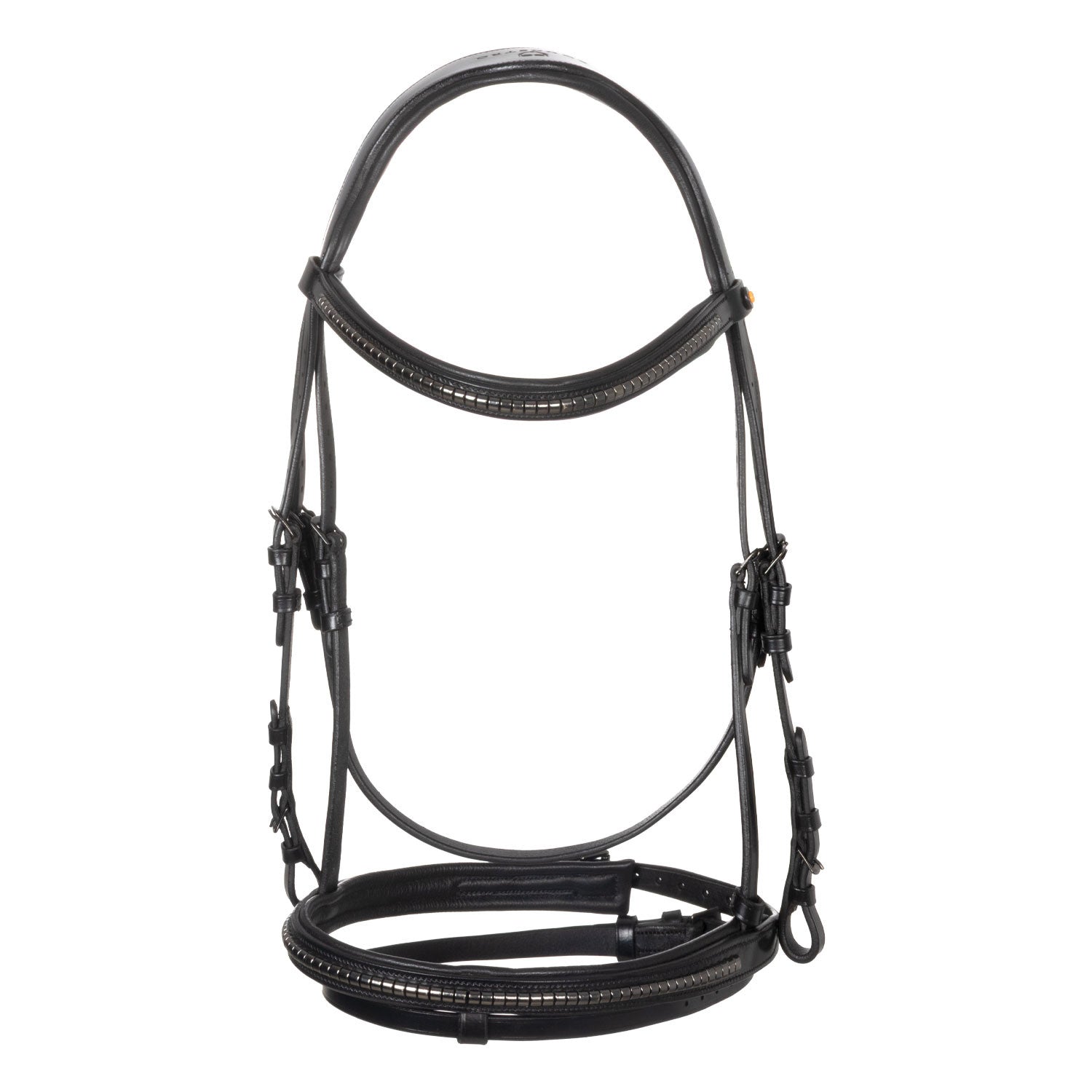 Brida inglesa negra de cuero Equestro - Negro