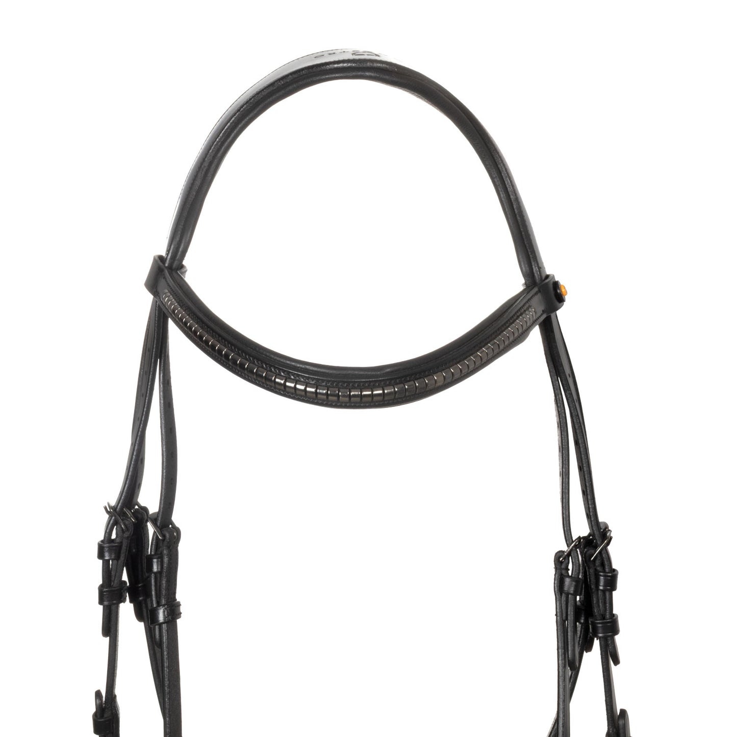Brida inglesa negra de cuero Equestro - Negro
