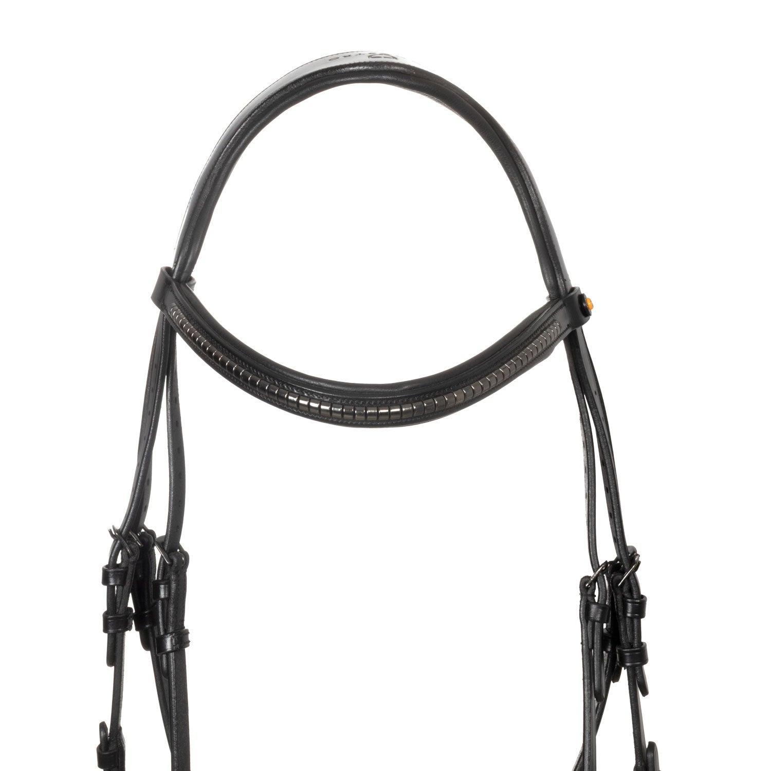 Brida inglesa negra de cuero Equestro - Negro
