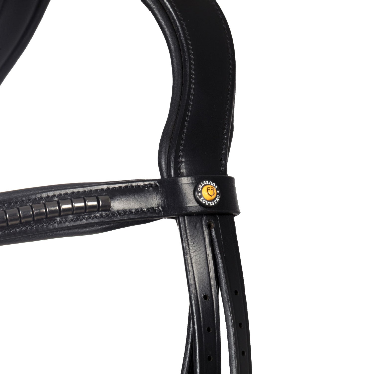 Brida inglesa negra de cuero Equestro - Negro