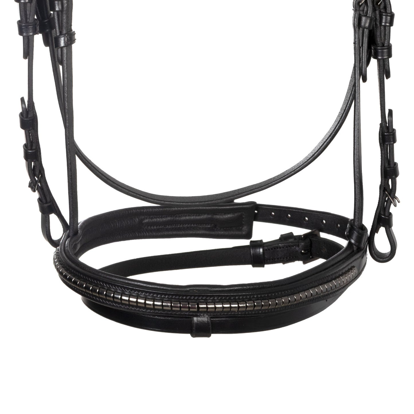 Brida inglesa negra de cuero Equestro - Negro