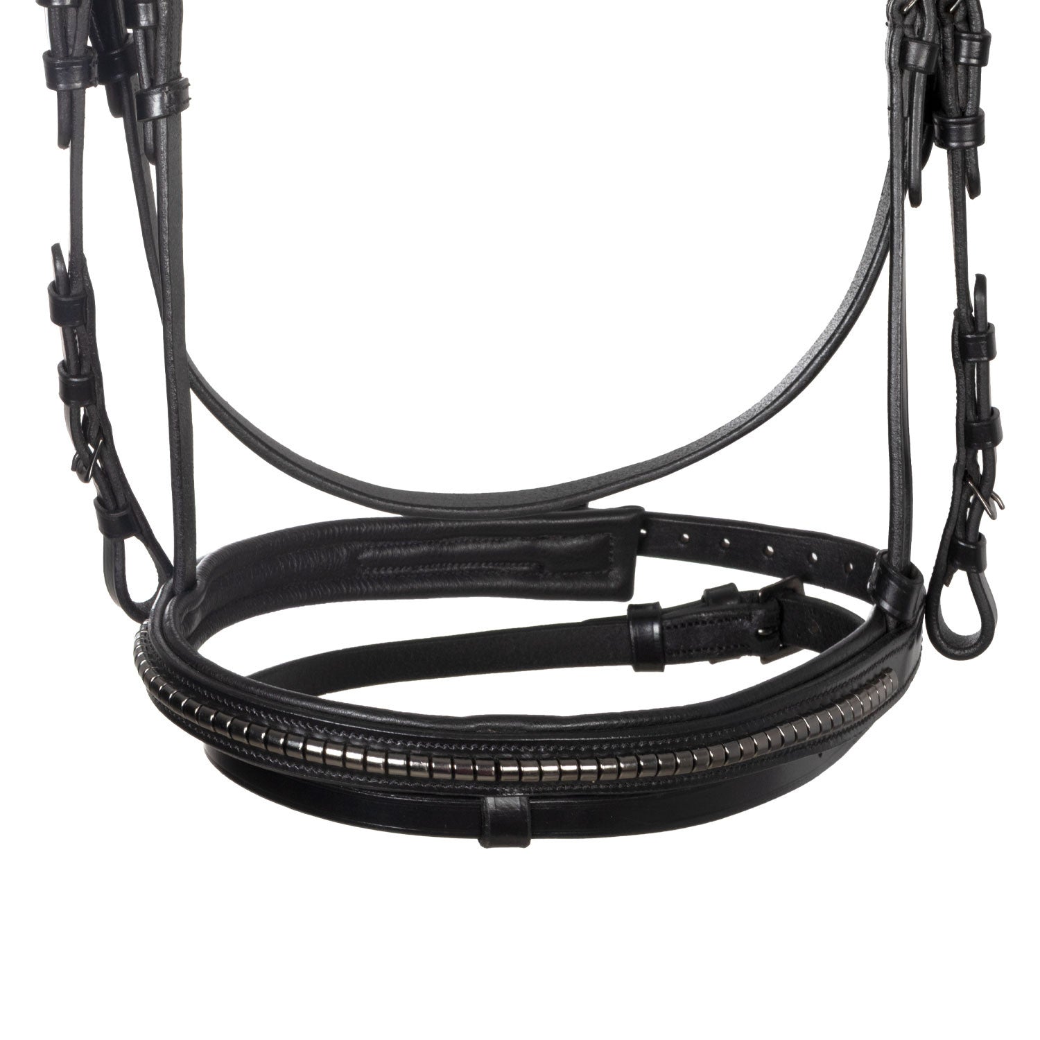 Brida inglesa negra de cuero Equestro - Negro