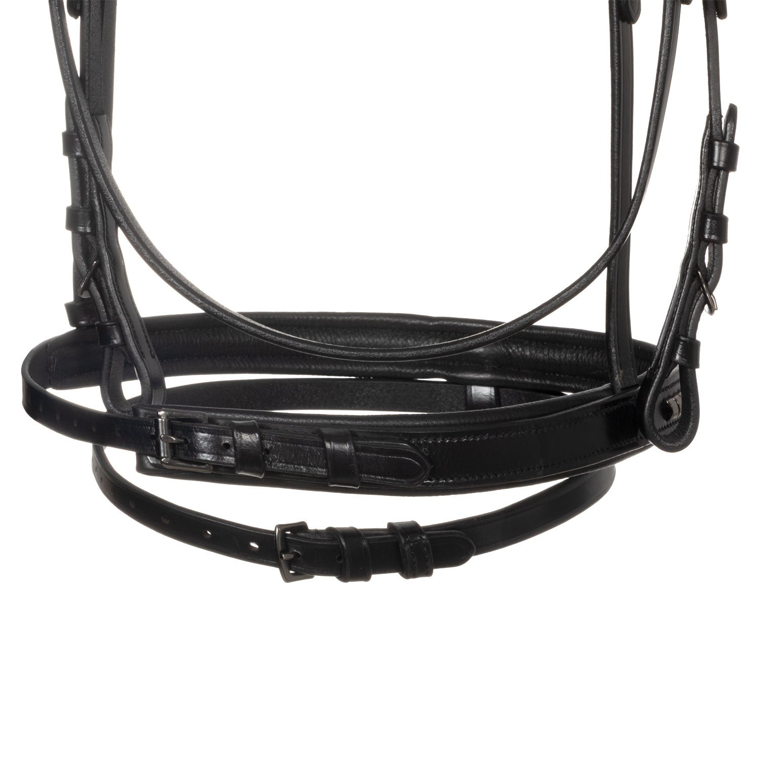 Brida inglesa negra de cuero Equestro - Negro