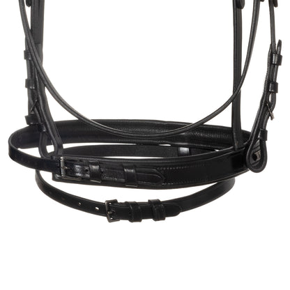 Brida inglesa negra de cuero Equestro - Negro