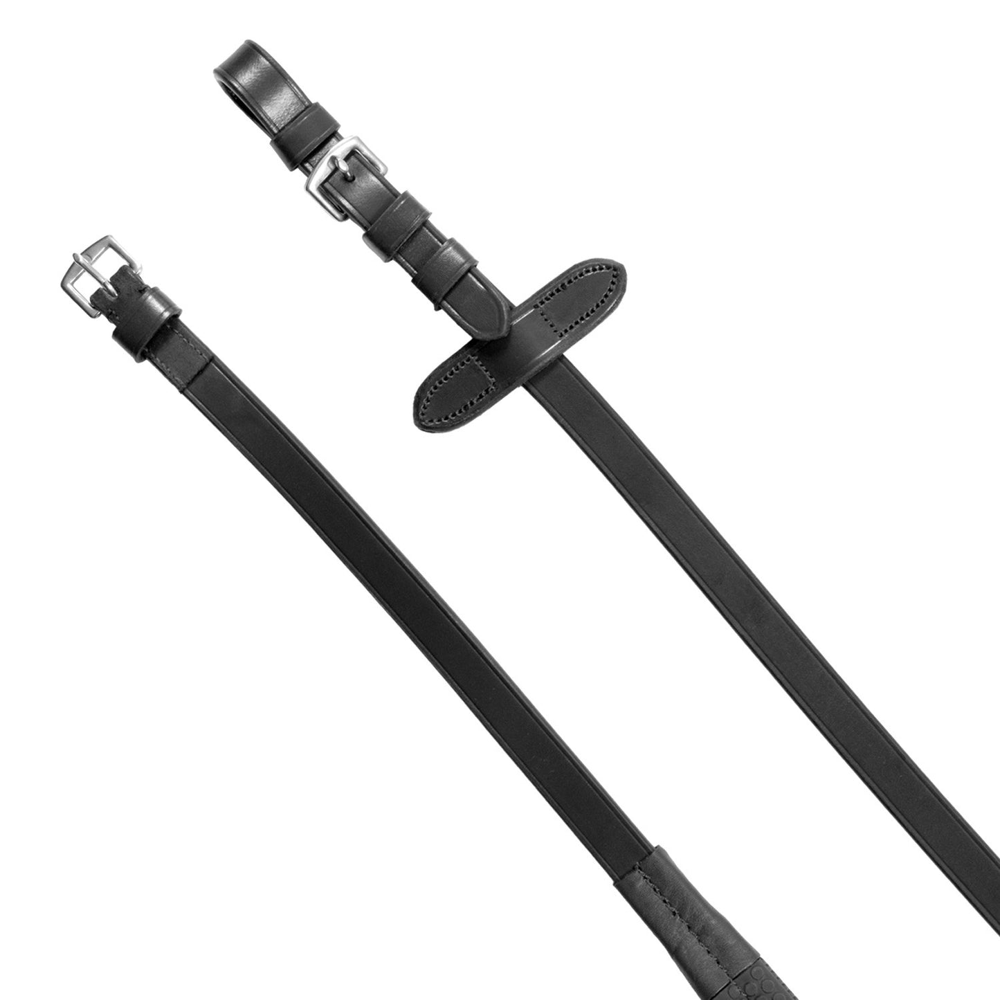 Cabezada inglesa con muserola de forma curva Equestro - Negro