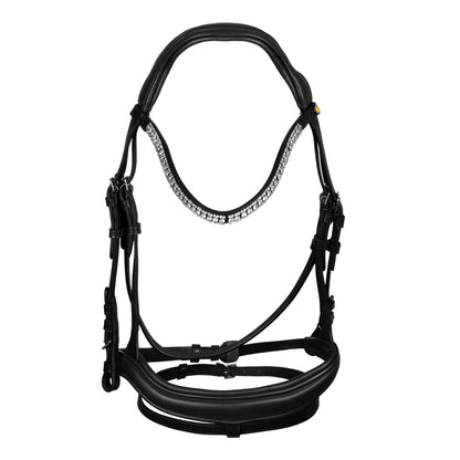 Cabezada tipo filete con cubierta suave Equestro - Negro