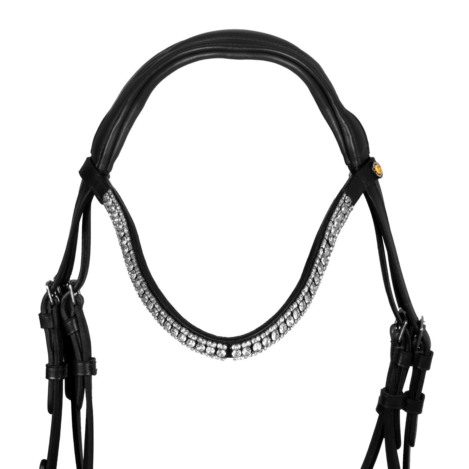 Cabezada tipo filete con cubierta suave Equestro - Negro