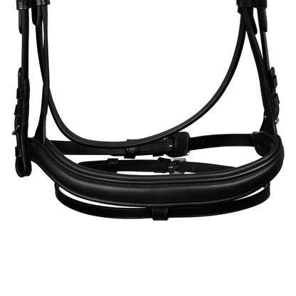 Cabezada tipo filete con cubierta suave Equestro - Negro