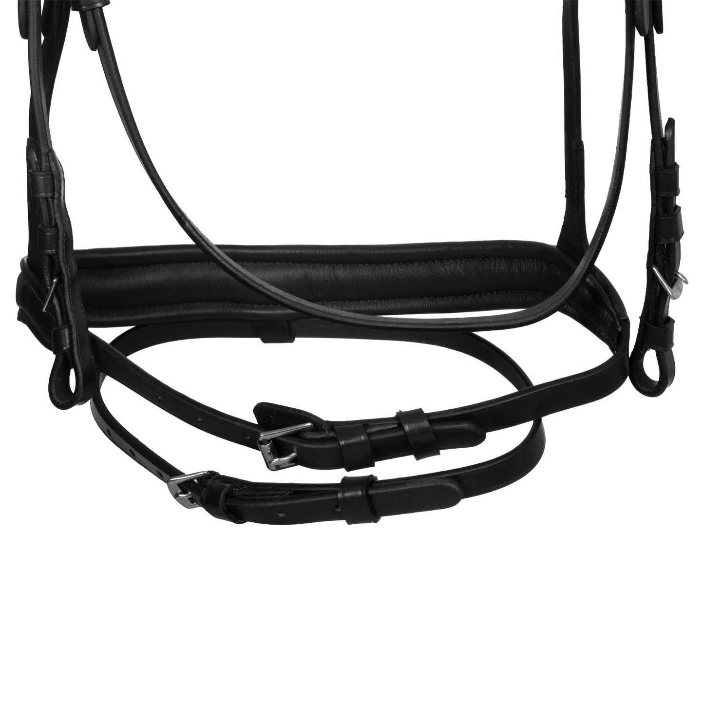 Cabezada tipo filete con cubierta suave Equestro - Negro