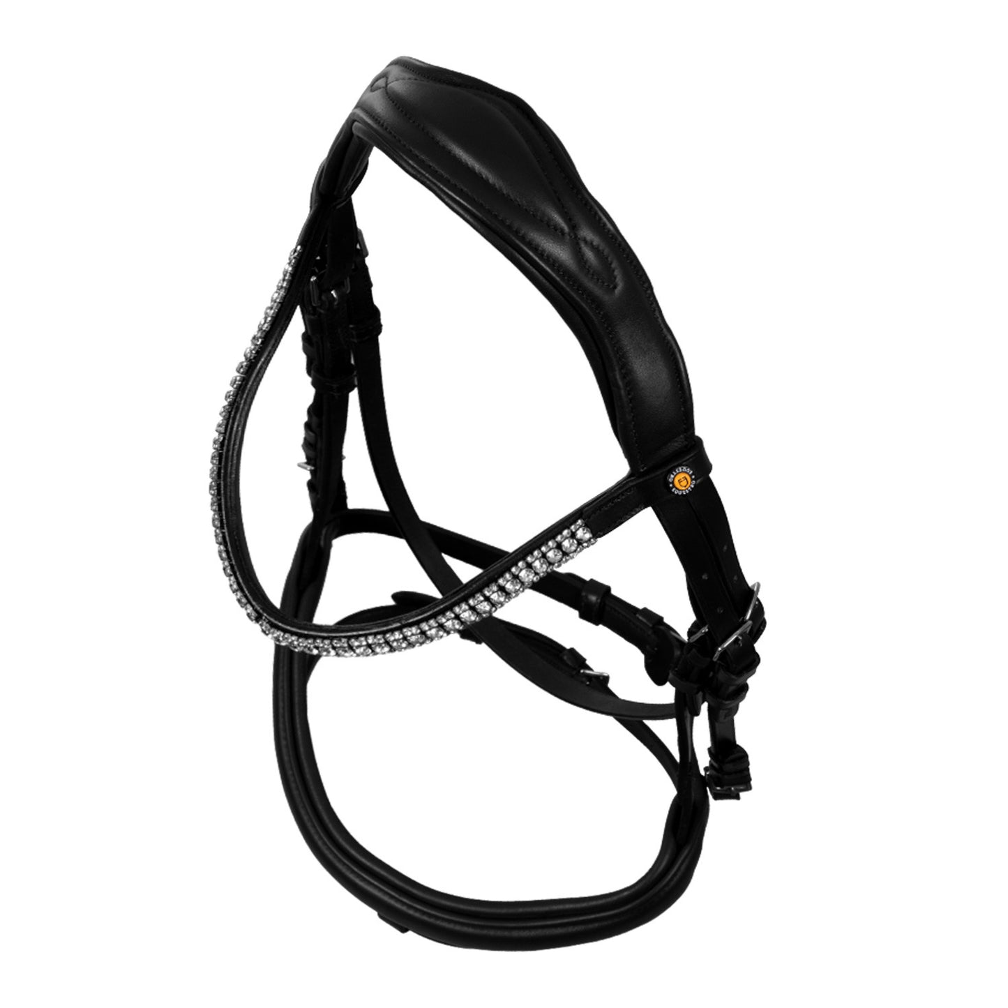 Cabezada tipo filete con cubierta suave Equestro - Negro
