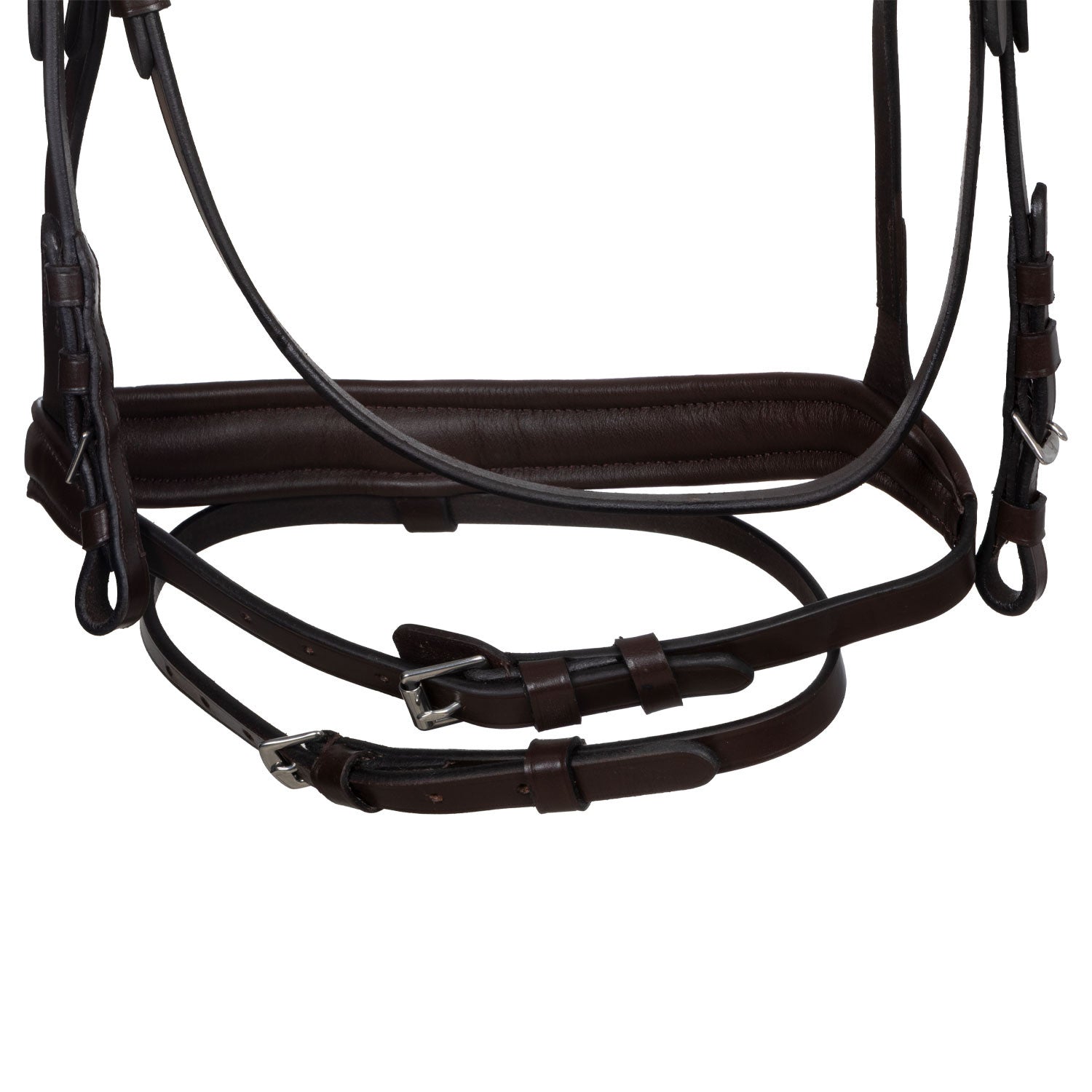 Cabezada tipo filete con cubierta suave Equestro - Marrón oscuro