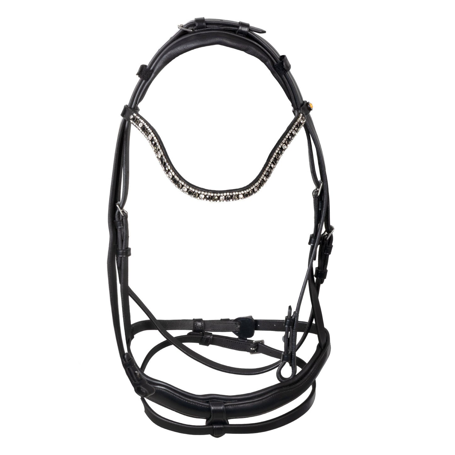 Brida con muserola anatómica Equestro - Negro