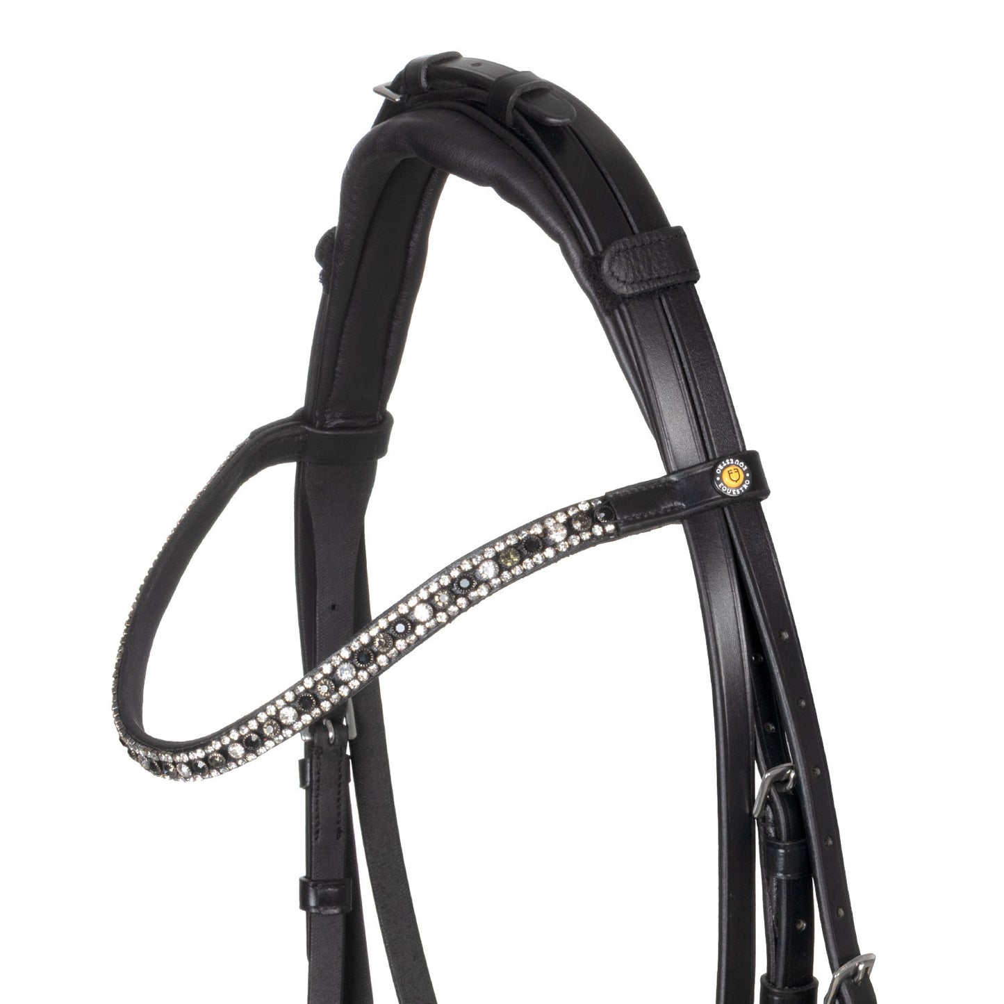 Brida con muserola anatómica Equestro - Negro