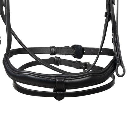 Brida con muserola anatómica Equestro - Negro