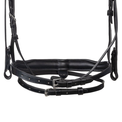 Brida con muserola anatómica Equestro - Negro