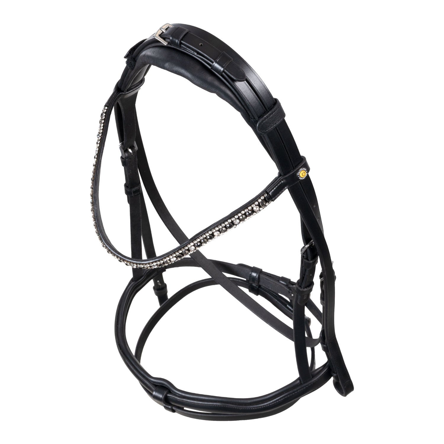 Brida con muserola anatómica Equestro - Negro