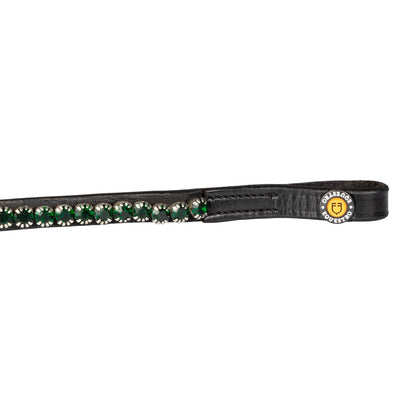 Frontal con cristales Equestro - Black/Emerald