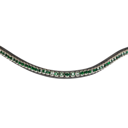 Frontal con cristales Equestro - Black/Emerald