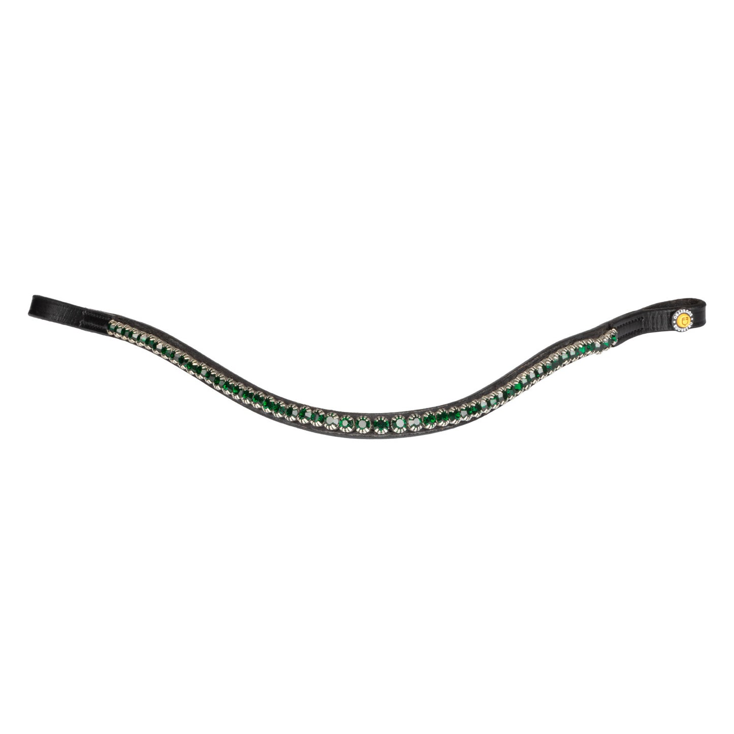 Frontal con cristales Equestro - Black/Emerald