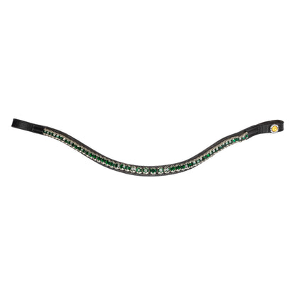 Frontal con cristales Equestro - Black/Emerald