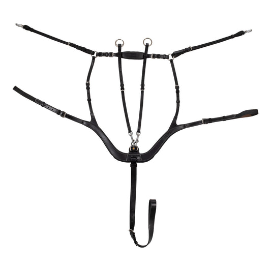 Pechera anatómica de caza de cuero Equestro