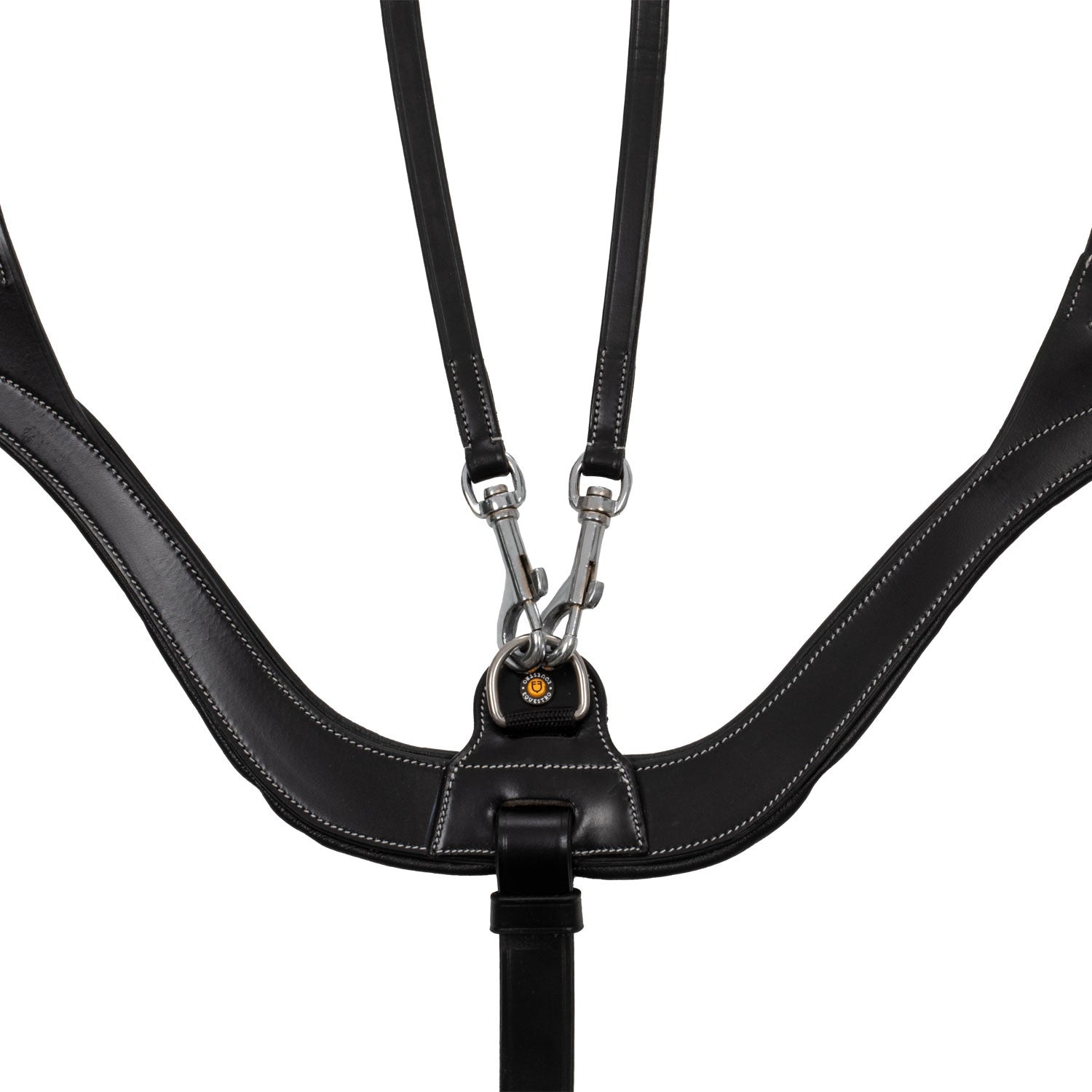 Pechera anatómica de caza de cuero Equestro - Negro
