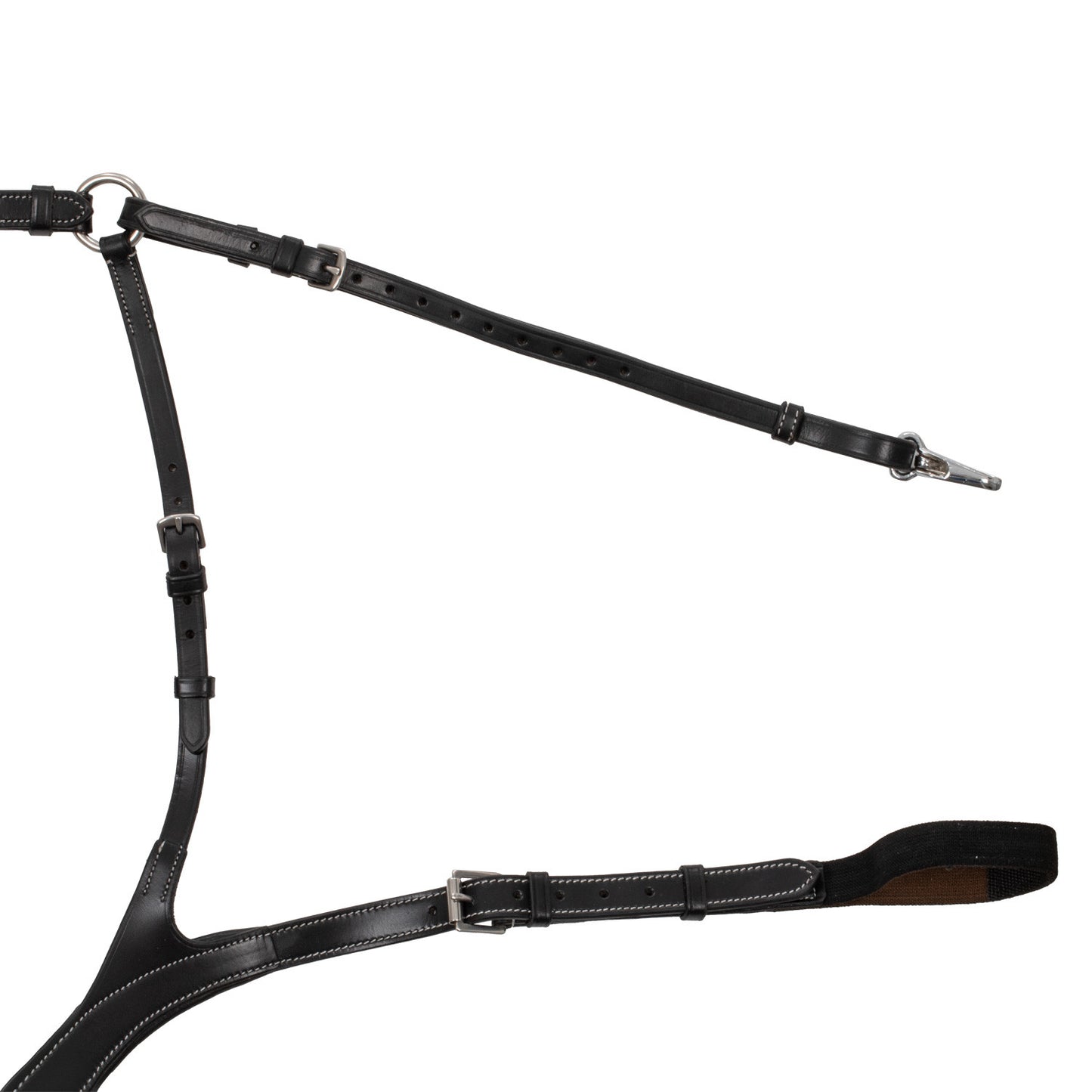Pechera anatómica de caza de cuero Equestro - Negro