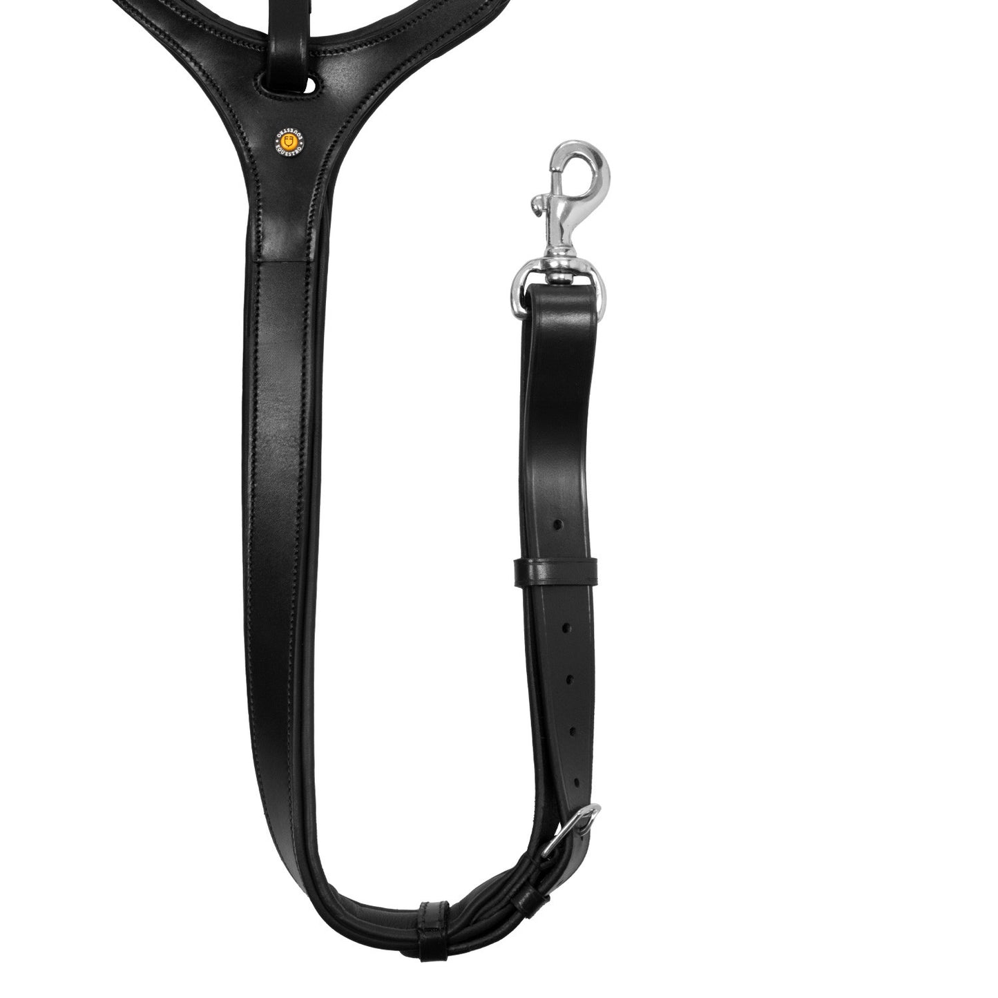 Martingala con hebillas de acero Equestro - Negro