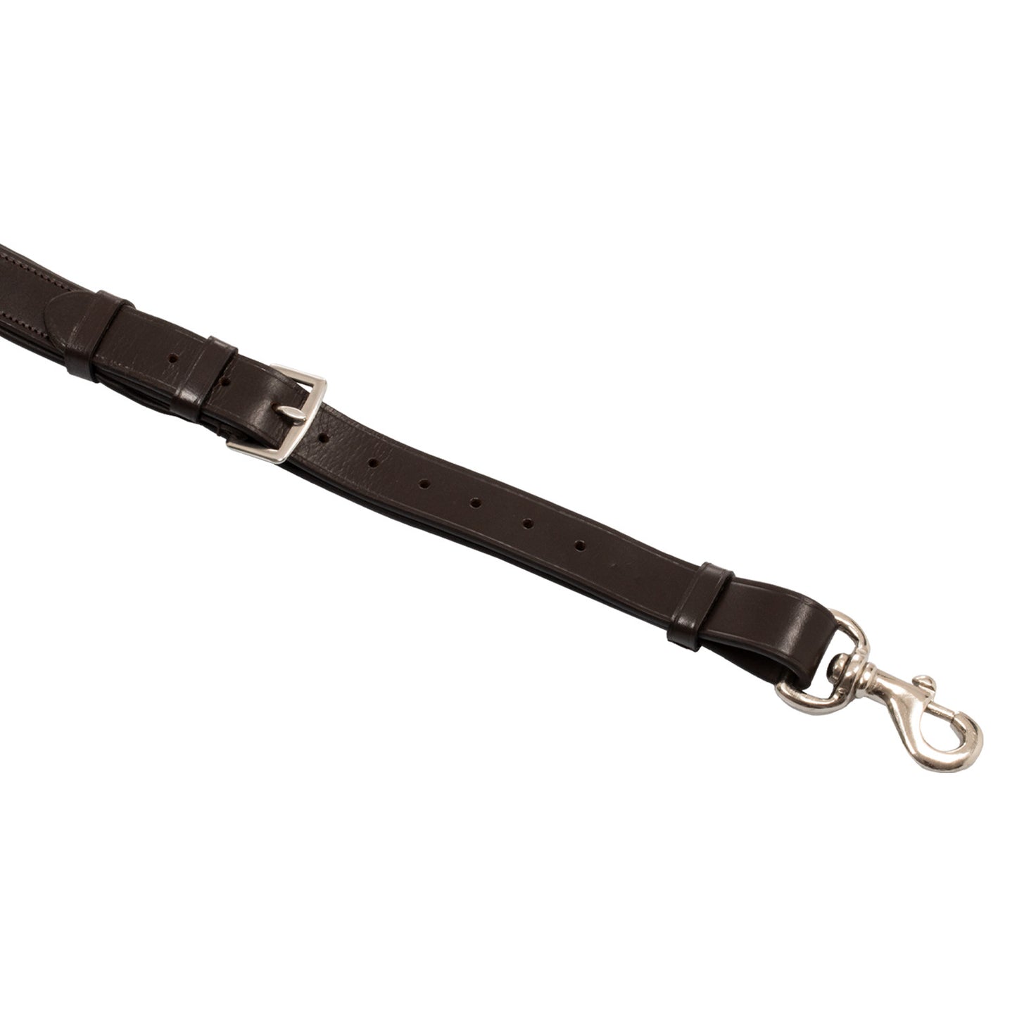 Martingala con hebillas de acero Equestro - Marrón oscuro