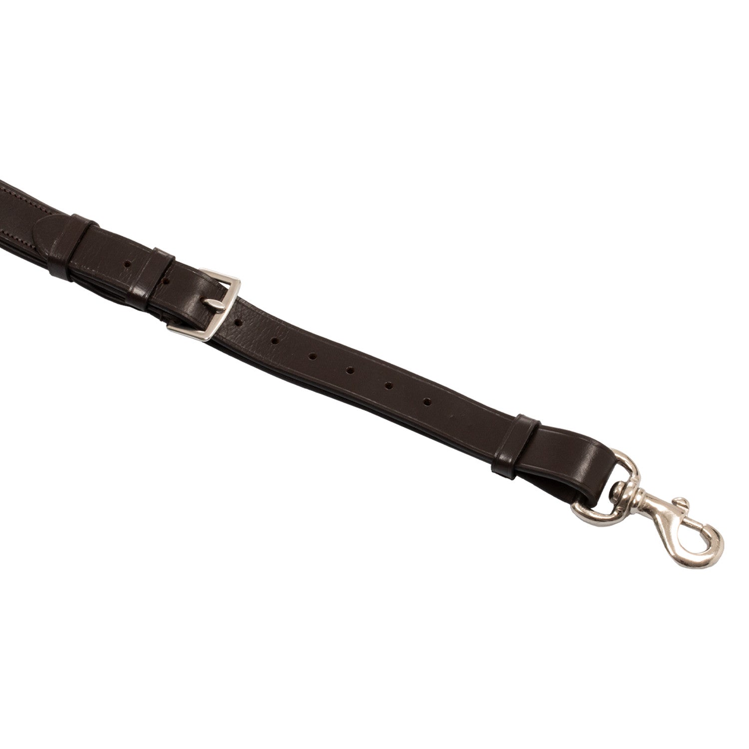 Martingala con hebillas de acero Equestro - Marrón oscuro