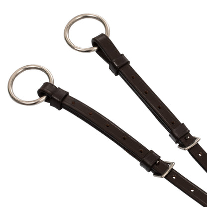 Martingala con hebillas de acero Equestro - Marrón oscuro
