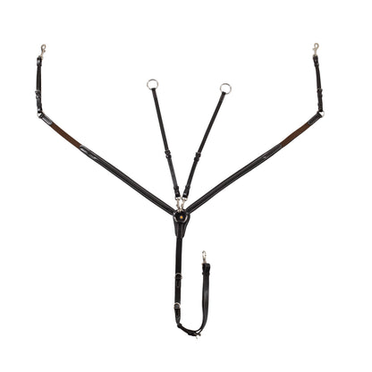 Pechera de cuero con insertos elásticos y martingala desmontable Equestro
