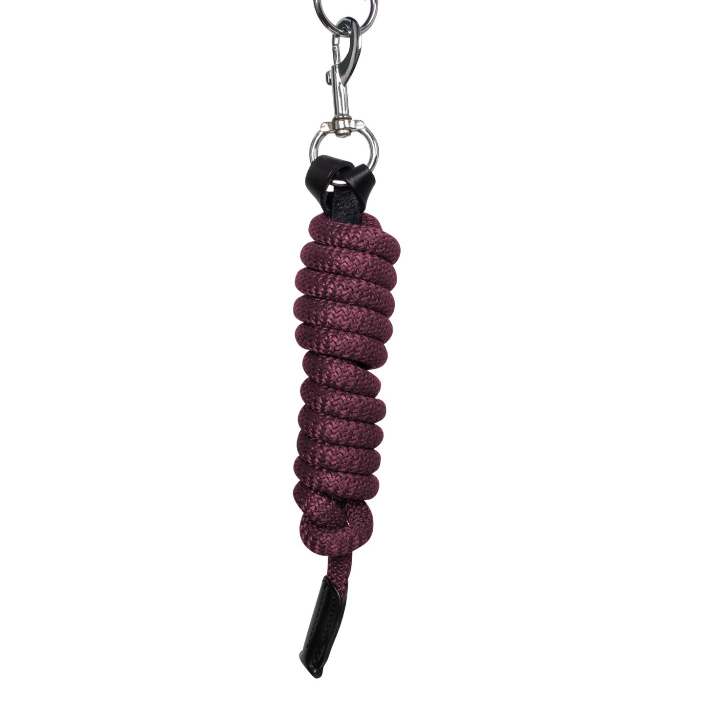 Cabezada ergonómica con insertos de cuero Equestro - Black/Burgundy