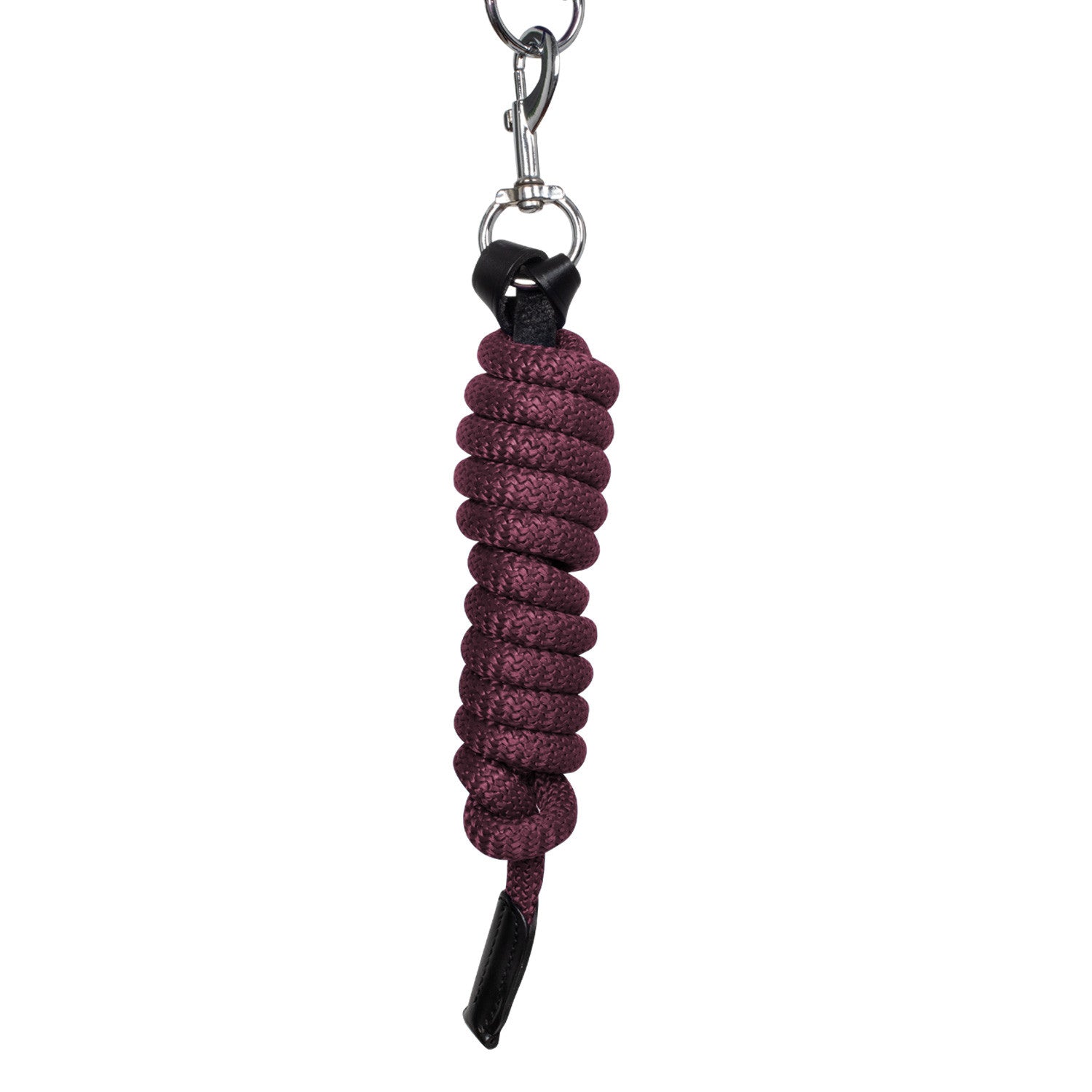 Cabezada ergonómica con insertos de cuero Equestro - Black/Burgundy