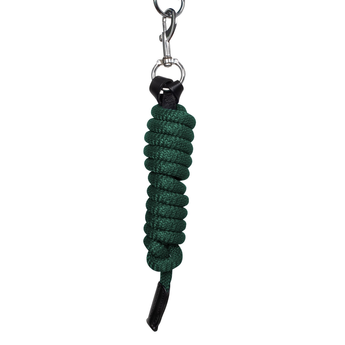 Cabezada ergonómica con insertos de cuero Equestro - Black/Hunter Green