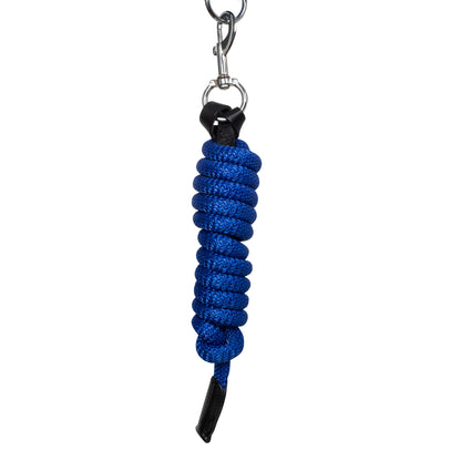 Cabezada ergonómica con insertos de cuero Equestro - Black/Royal