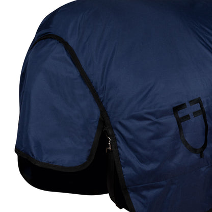 Manta de box antidesgarro con logo Equestro - Azul marino