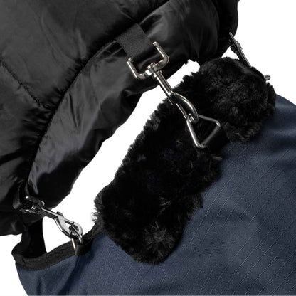 Capucha de paddock de tela antidesgarro Equestro - Azul marino