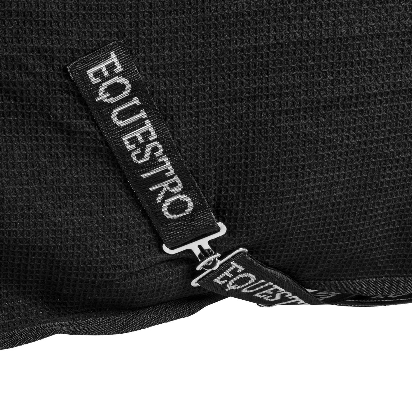 Manta de box de tejido waffle Equestro - Negro