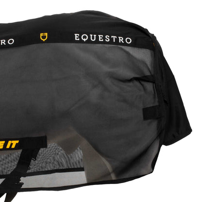 Manta anti-moscas de tela de malla Scuderia Equestro - Negro