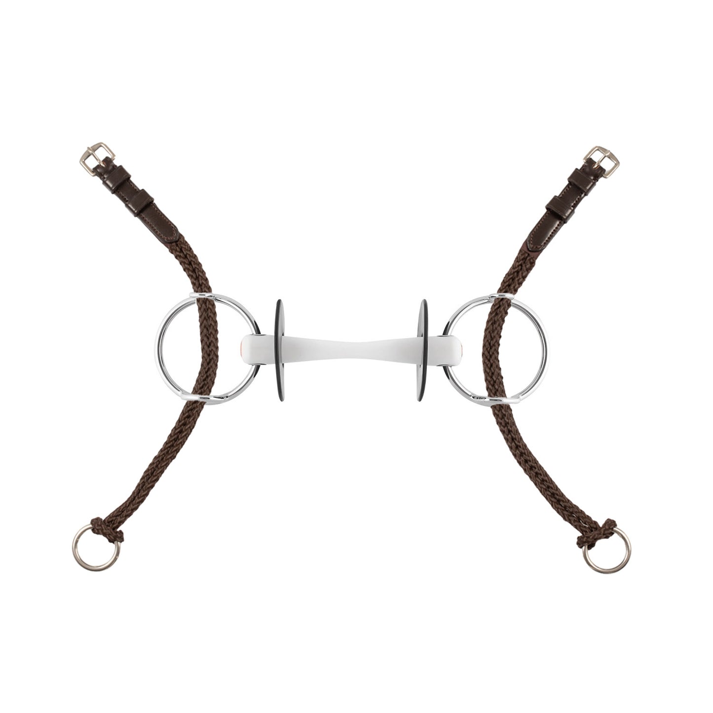 Montante elevador para rosca de nailon Equestro - Marrón oscuro