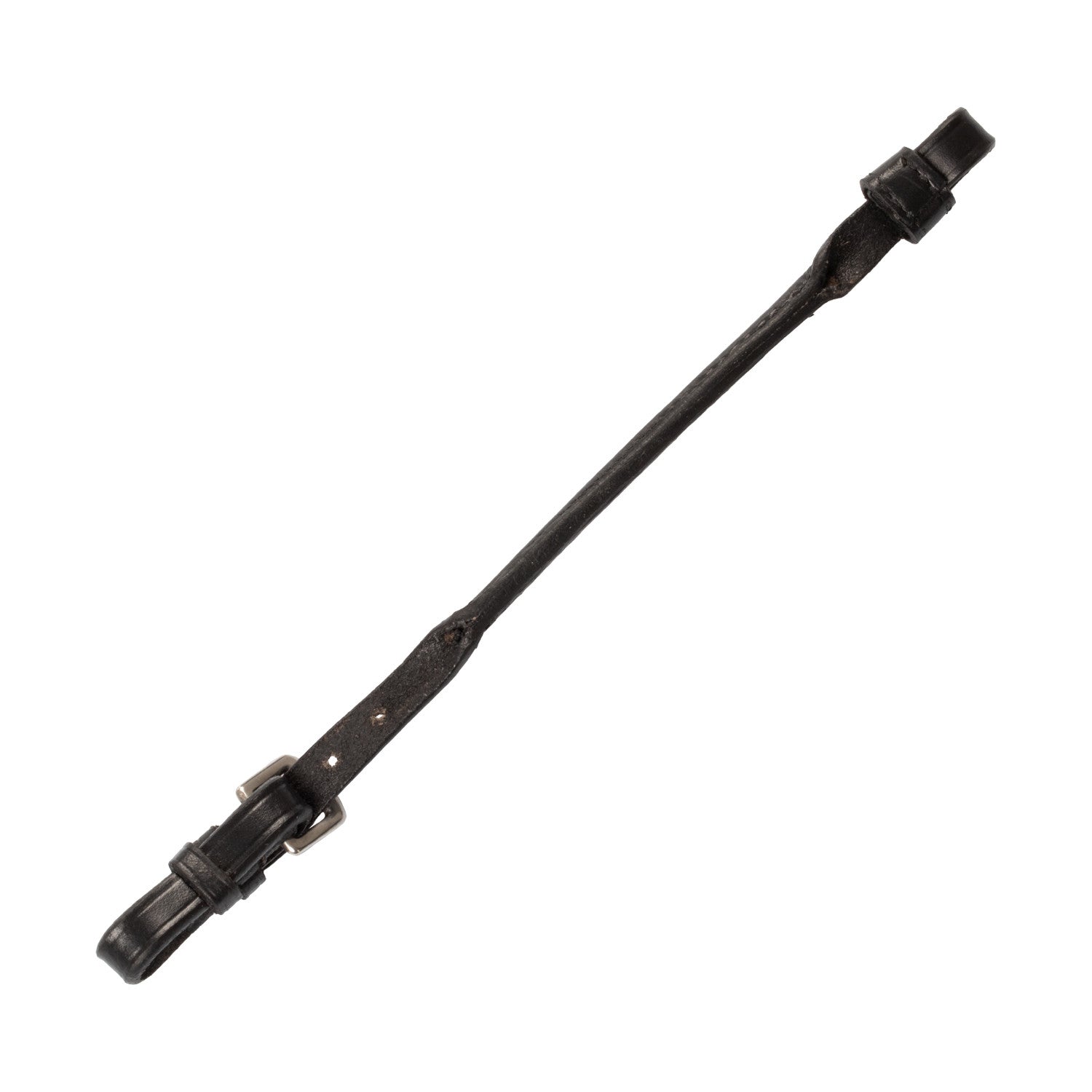Puente para pelham en cuero tubular Equestro - Negro